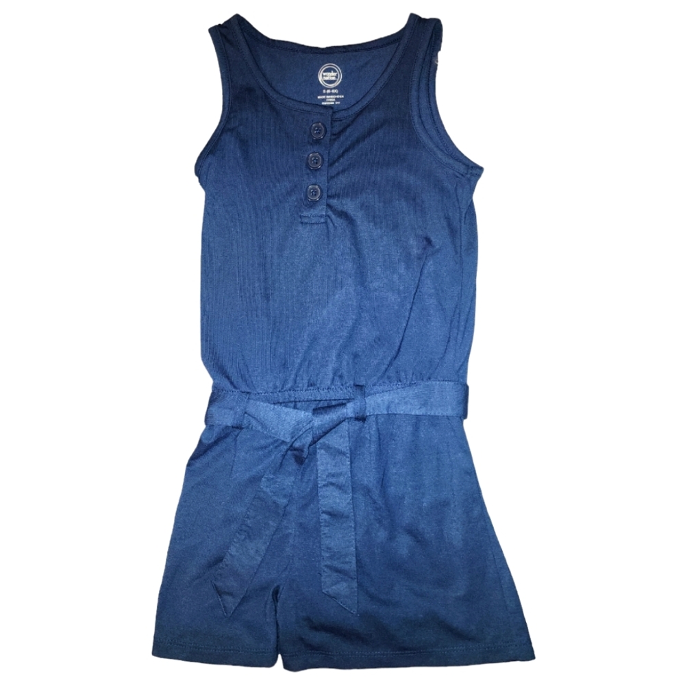 Wonder Nation romper- tie waist- tank with shorts one piece- 6/6x